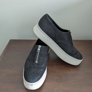 Vince platform zip sneakers /casual shoes. Black size 8.